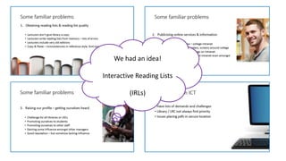 Reading lists - communication and marketing Slide 9