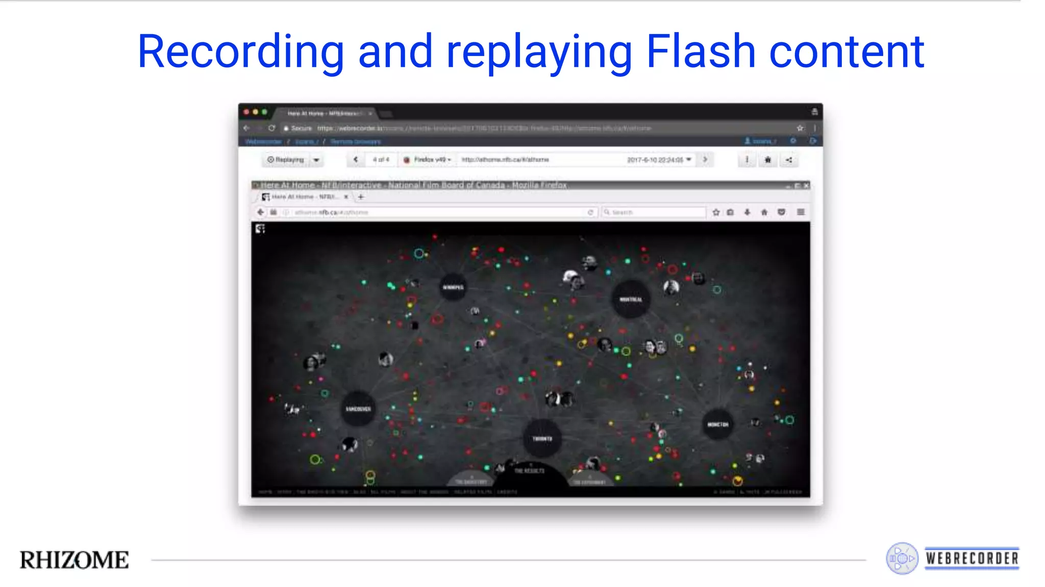 Recording and replaying Flash content
 
