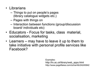 Potential and issues of Web 2.0