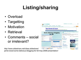 Potential and issues of Web 2.0