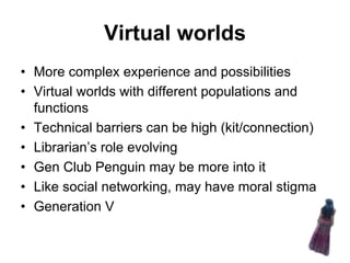 Potential and issues of Web 2.0