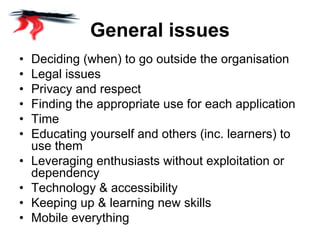 Potential and issues of Web 2.0