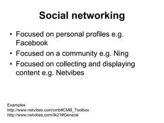 Potential and issues of Web 2.0
