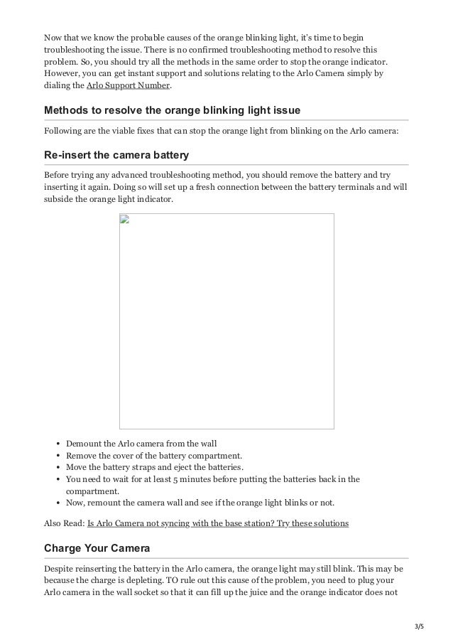 Arlo camera blinking orange Try these fixes.pdf