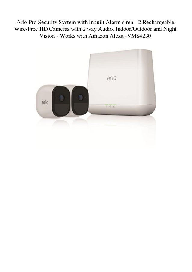 does arlo pro 2 work with alexa