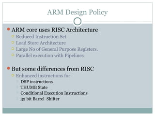 ARM - Advance RISC Machine | PPT