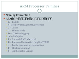 ARM - Advance RISC Machine | PPT
