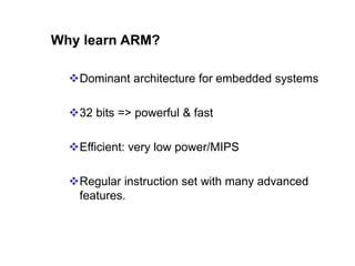 Introduction to Processor Design and ARM Processor | PPTX