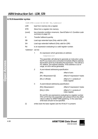 Arm instruction set | PDF