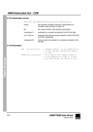 Arm instruction set | PDF