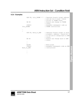 Arm instruction set | PDF