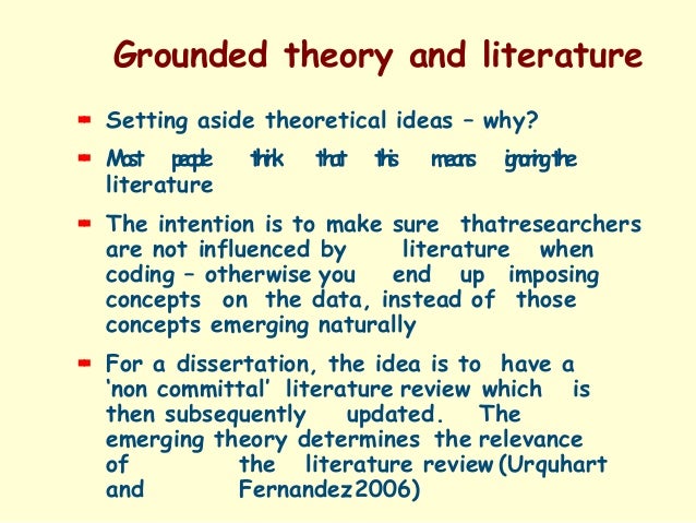 Master thesis grounded theory