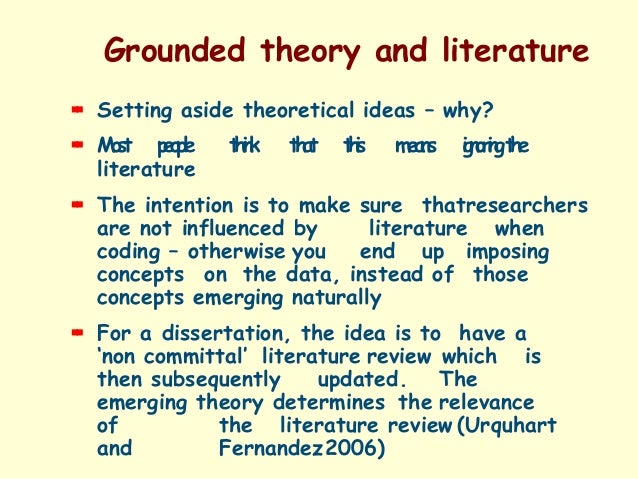 literature review grounded theory