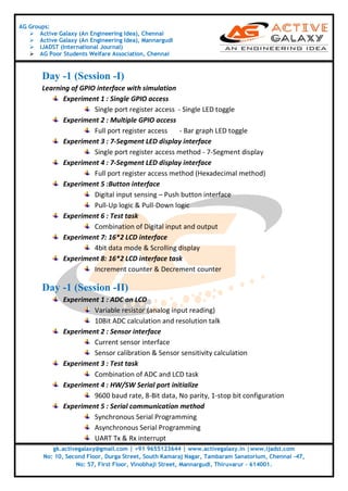 Arm 2days hands on training_workshop_activegalaxy | PDF