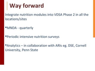 Gender, Nutrition and Health: Achievements and key insights