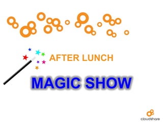 AFTER LUNCH


MAGIC SHOW
 