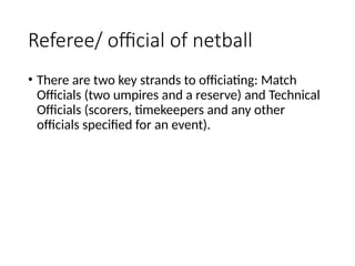 Muhammad Arshad hussain netball persention | PPTX