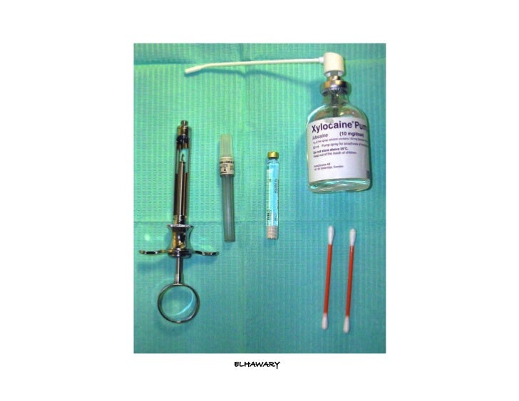 Armamentarium and preparation for basic injection
