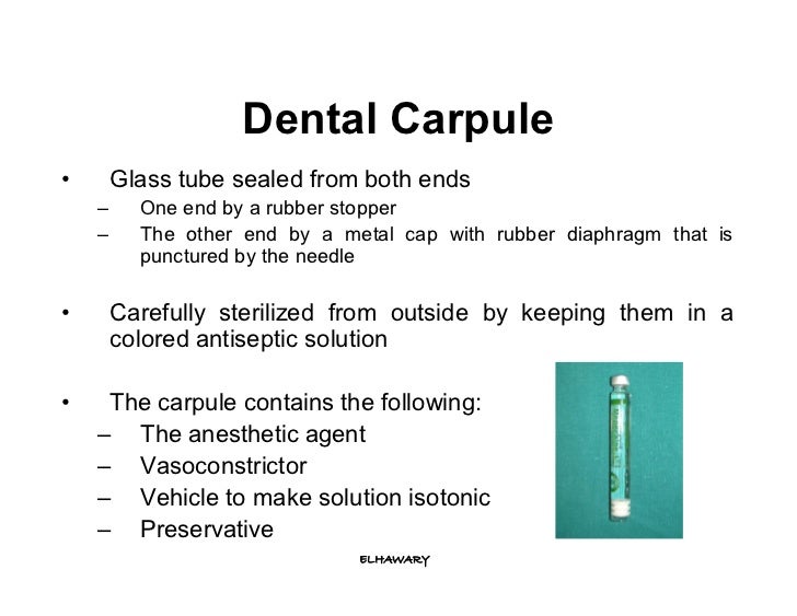 Armamentarium and preparation for basic injection