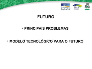 PRINCIPAIS PROBLEMAS MODELO TECNOLÓGICO PARA O FUTURO FUTURO 