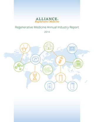 Regenerative MedicineRegenerative Medicine
ALLIANCEfor
Regenerative Medicine Annual Industry Report
2014
 