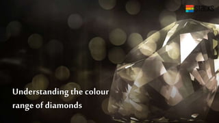 Understandingthe colour
range of diamonds
 