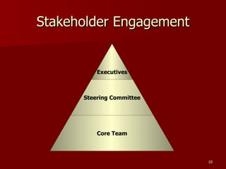 Stakeholder Engagement Executives Steering Committee Core Team 