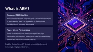 Dive into the world of ARM Architecture and Processor chips | PPTX