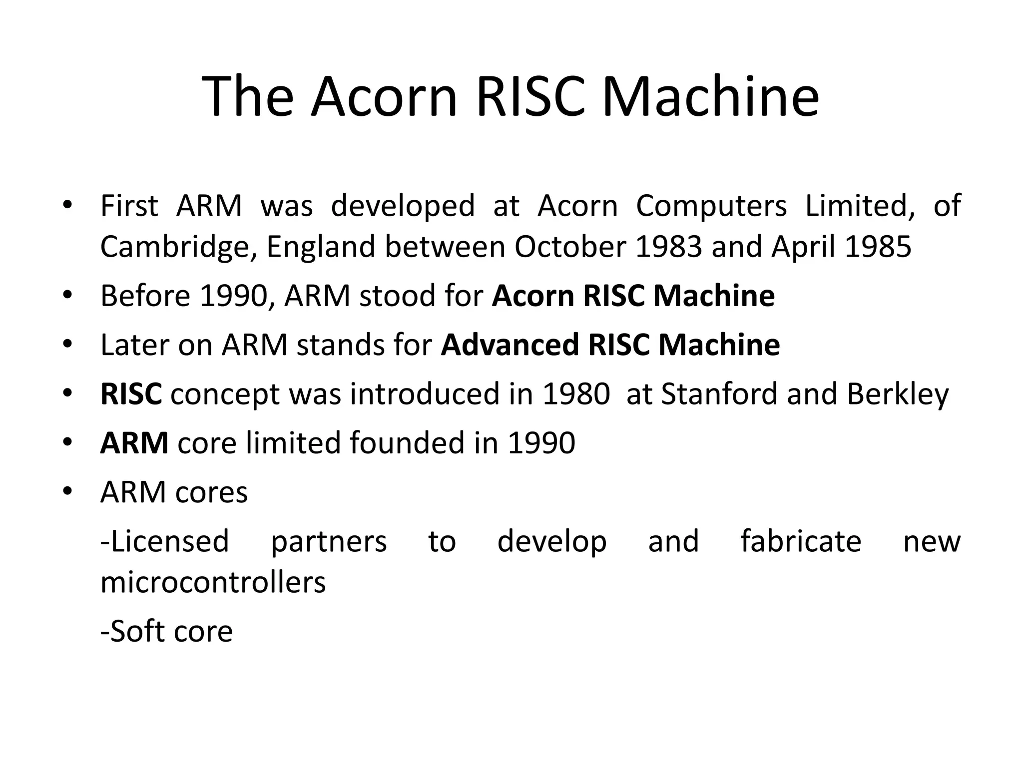 Arm architecture chapter2_steve_furber | PPTX