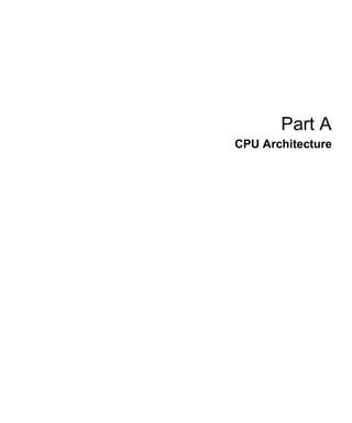 Part A 
CPU Architecture 
 