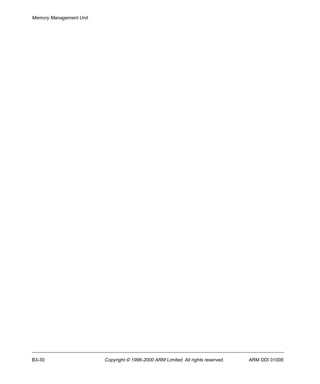 Memory Management Unit 
B3-30 Copyright © 1996-2000 ARM Limited. All rights reserved. ARM DDI 0100E 
 