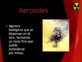 Aerosoles


Agentes
biológicos que se
dispersan en el
aire, formando
un rocío fino que
puede
extenderse
por millas.

 