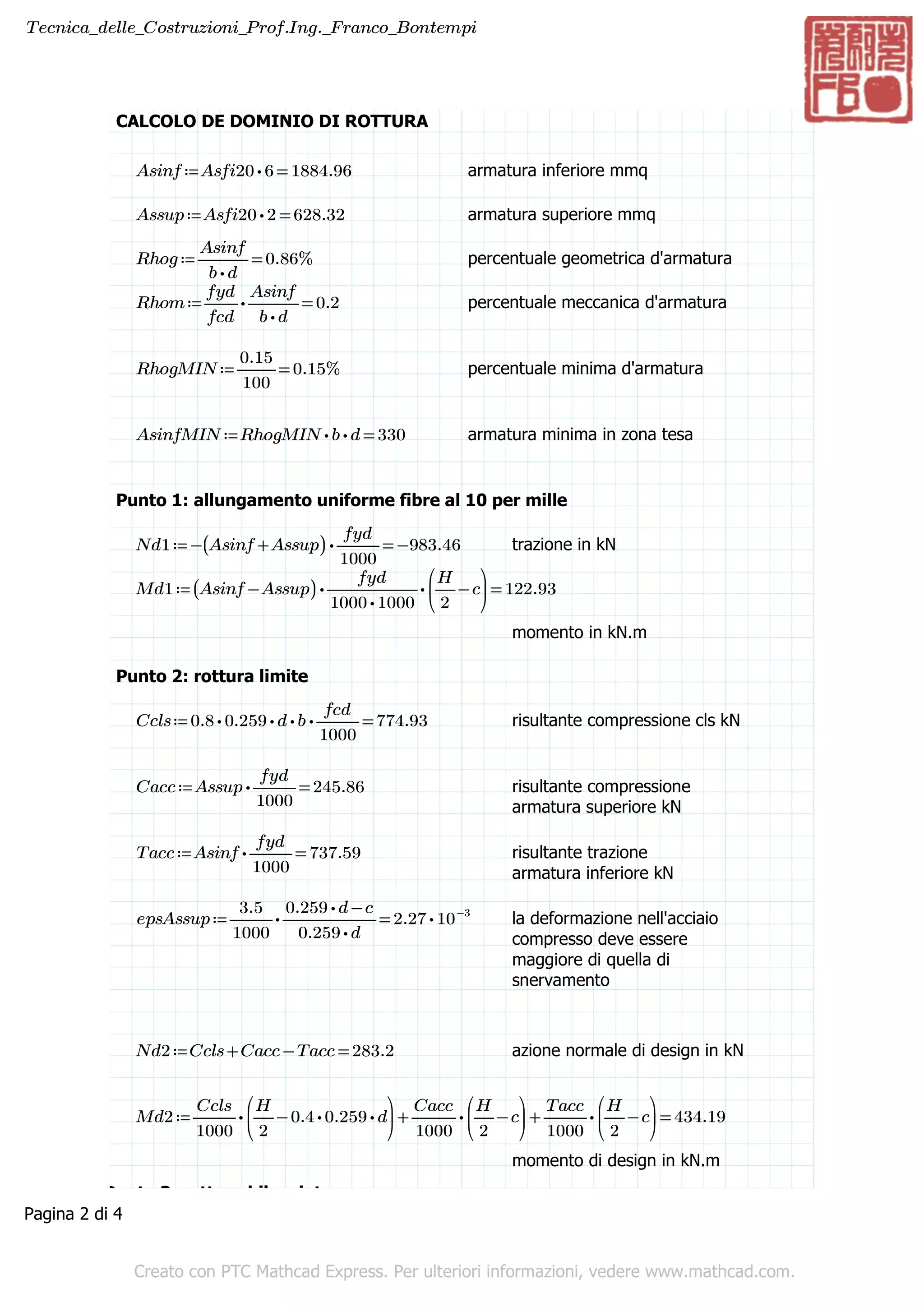 Armatura bilanciata e domini di rottura PDF
