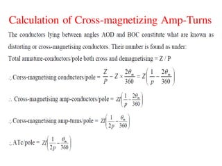 Calculation of Cross-magnetizing Amp-Turns
 