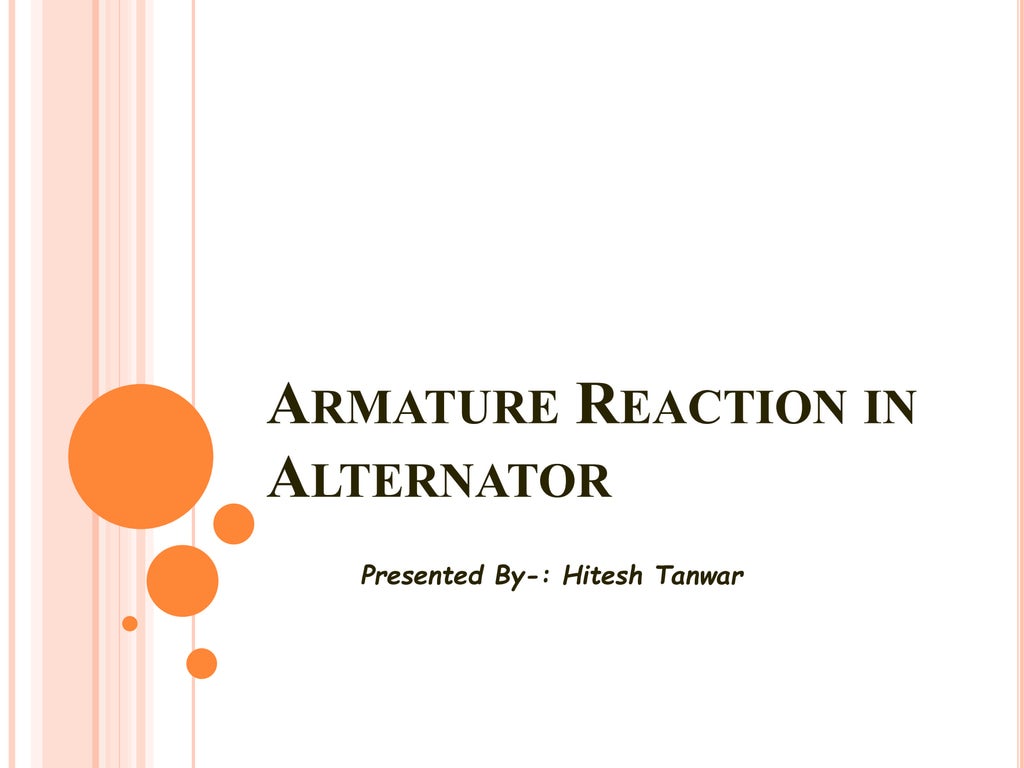 Armature Reaction in Alternator.pptx