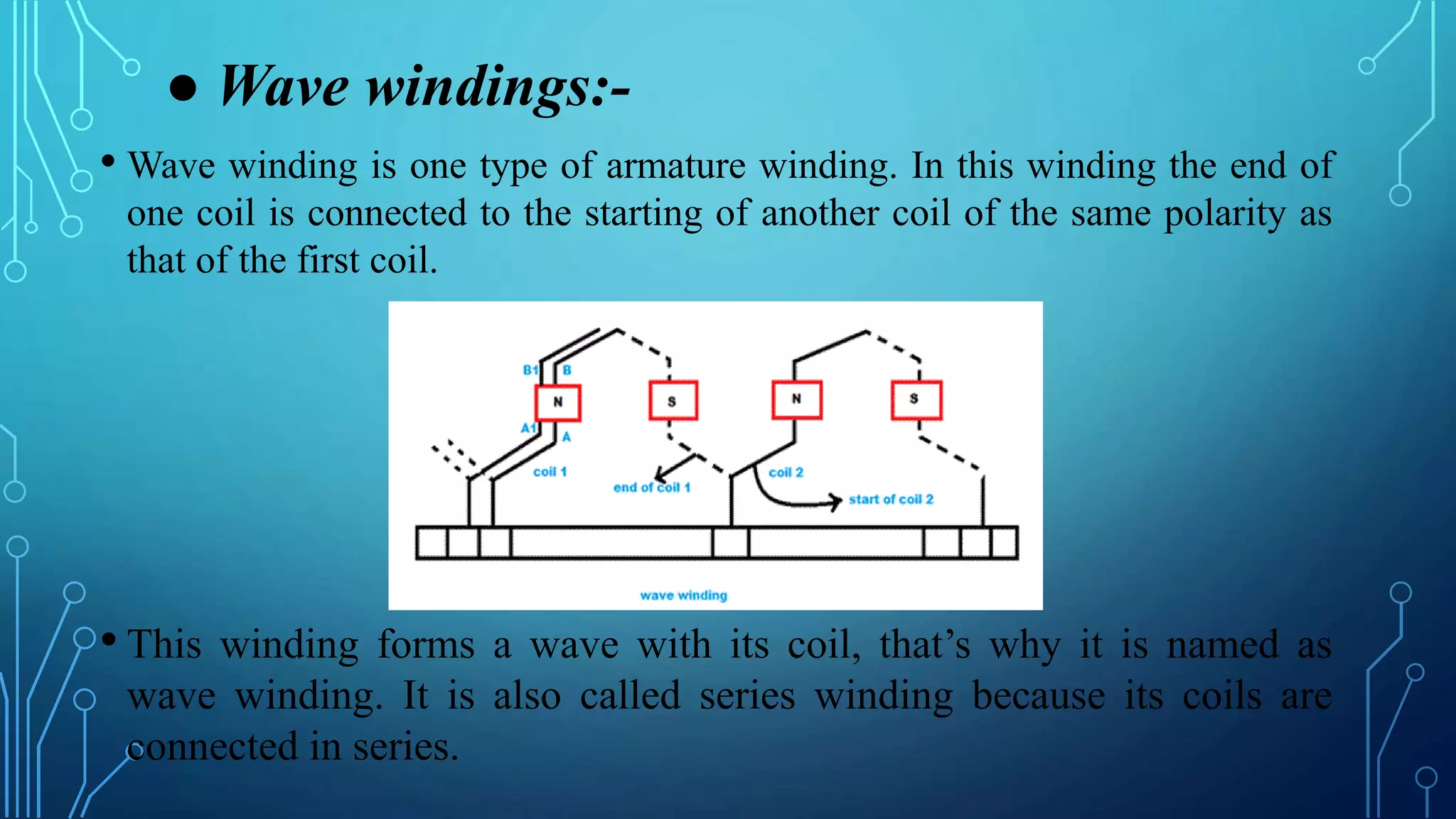 About Armature windings PPT