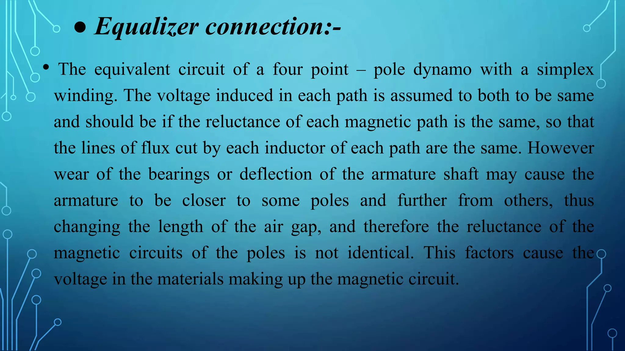 About Armature windings