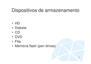 Computação Instrumental - Armazenamento