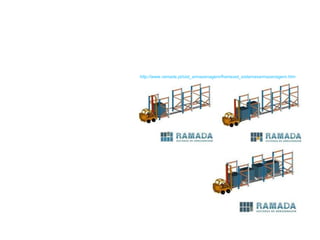 Push Back Rack: Sistema de acumulação dinâmica que não necessita que o empilhador entre dentro dos corredores. Este sistema assenta no princípio LIFO (Last In First Out), ou seja, a última palete a entrar é a primeira a sair.  in,  http://www.ramada.pt/sist_armazenagem/frameset_sistemasarmazenagem.htm 
