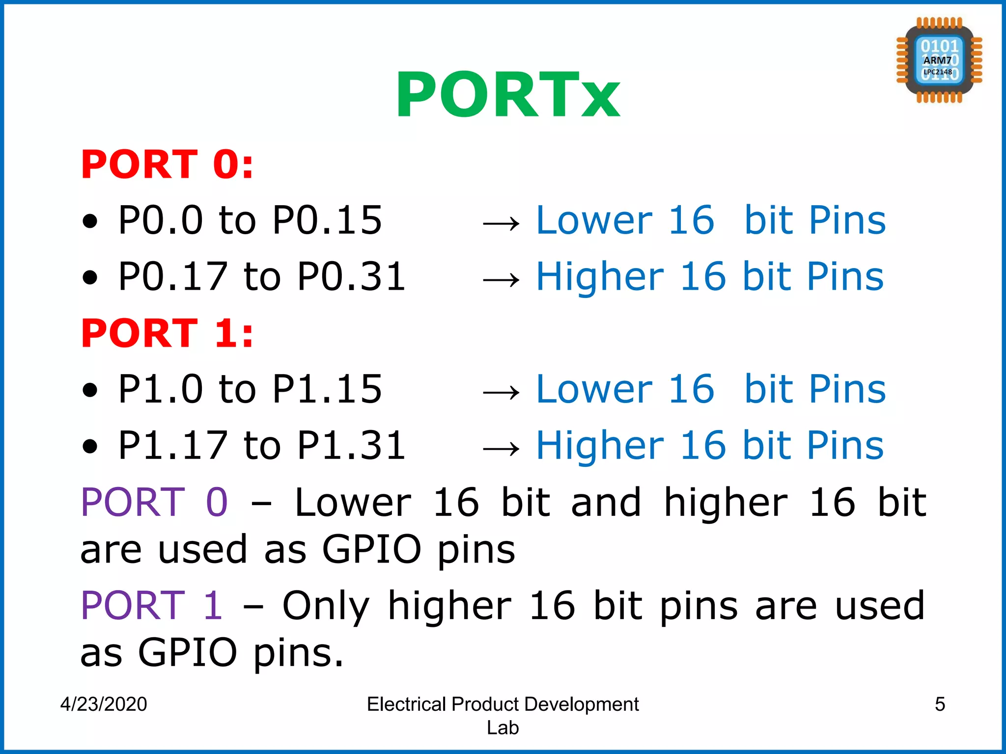 Introduction to ARM LPC2148 | PDF