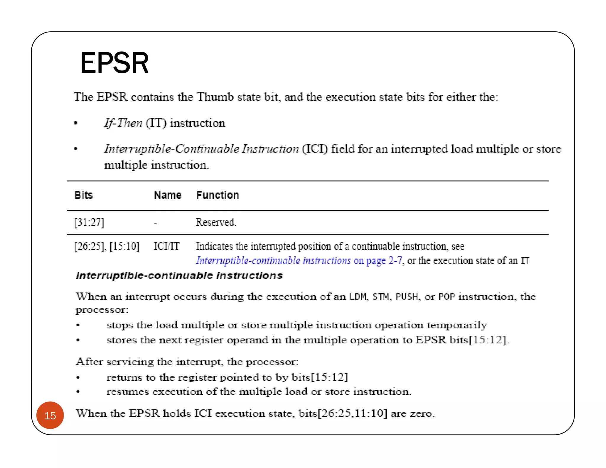 EPSR 15 