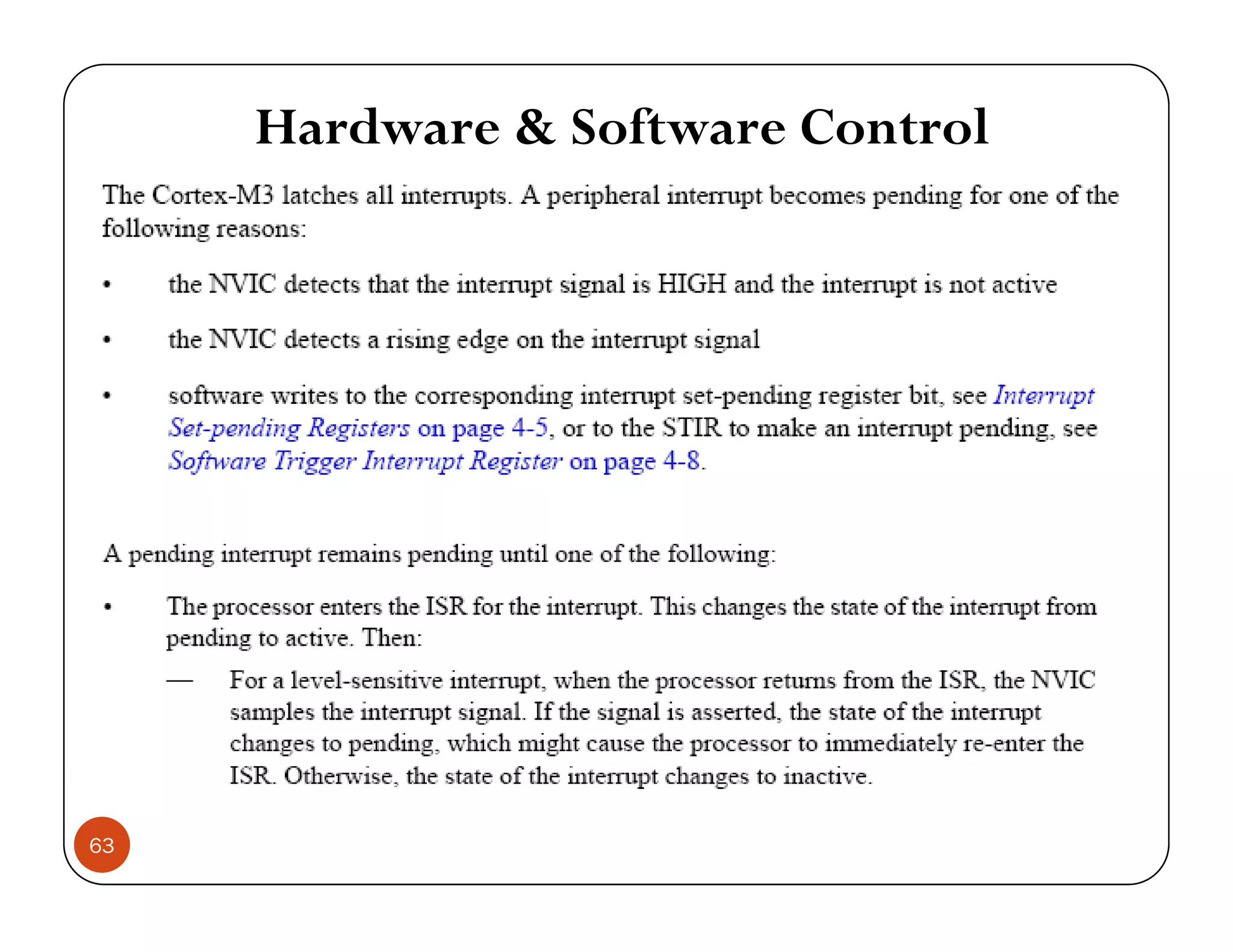 Hardware & Software Control 63 