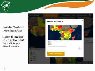 Project mapping, monitoring and data management tools for Africa RISING