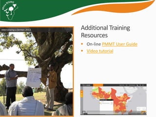 Project mapping, monitoring and data management tools for Africa RISING