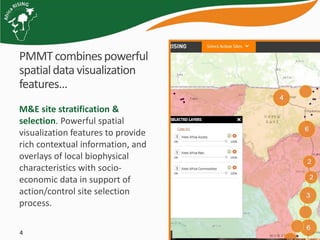 Project mapping, monitoring and data management tools for Africa RISING