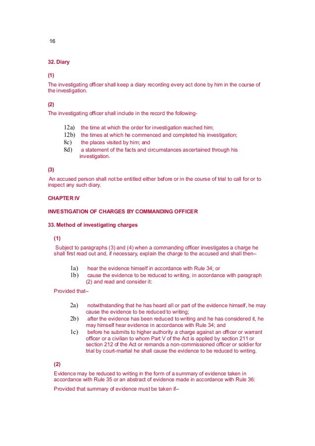 32 Akta Angkatan Tentera 1972 Hukuman Pegawai Memerintah Gif