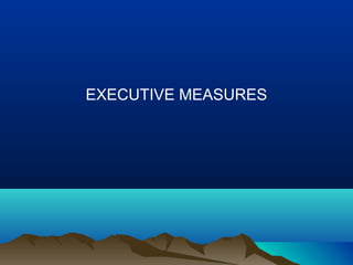 EXECUTIVE MEASURES

 