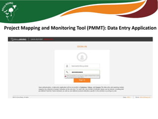 Monitoring, Evaluation, and Data Management