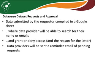 Monitoring, Evaluation, and Data Management