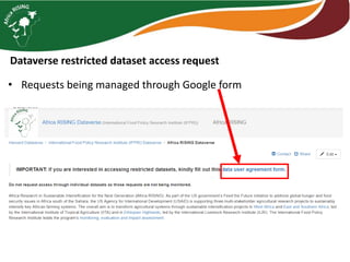 Monitoring, Evaluation, and Data Management